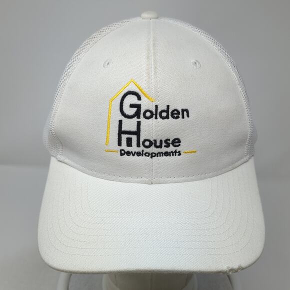 Golden House Developments Snapback Trucker Hat White One Size Outdoor - Picture 2 of 10